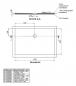 Preview: Schedel barriere freie Dusche - Duschboard - Duschwanne Mineraloberfläche 001 1200x800 mm Ablaufposition 600/230 mm